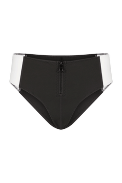 Bianca Cute Scuba Swim Short in Black and White