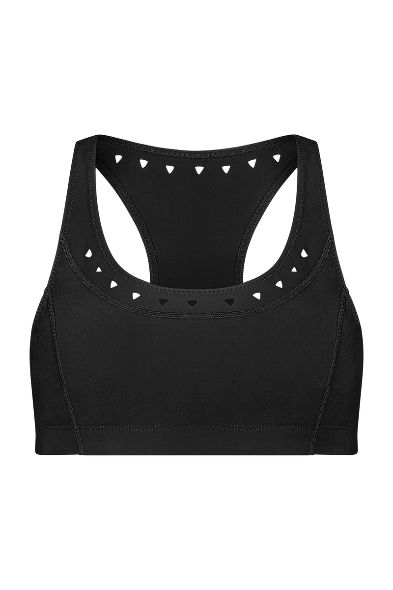 Black Racerback Sports Bra