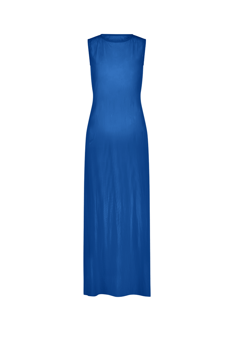 Terri Swim Cover Up Dress in Cobalt Blue