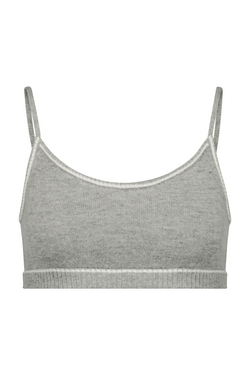 Soft Grey Cashmere Lounge Bralette