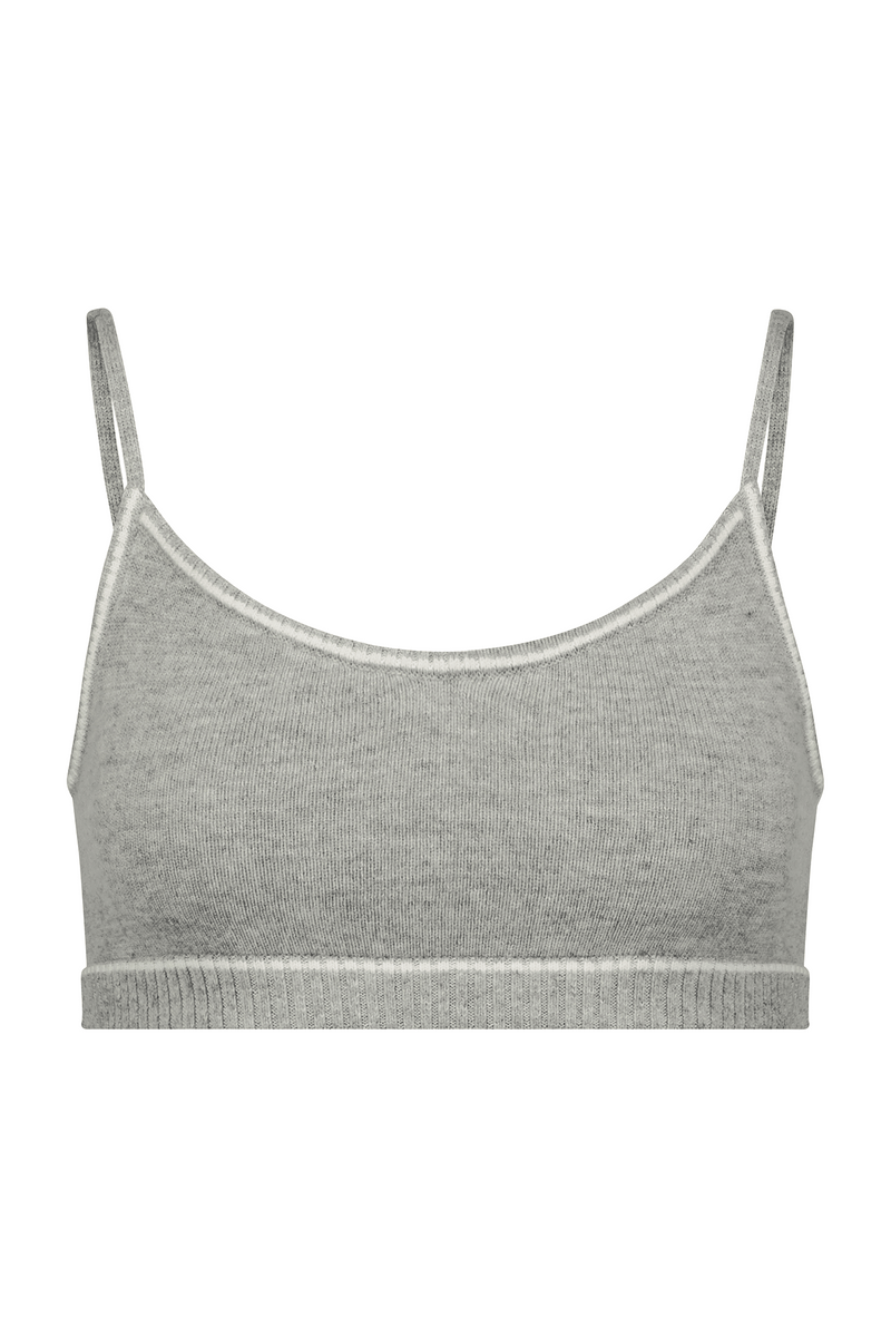 Soft Grey Cashmere Lounge Bralette