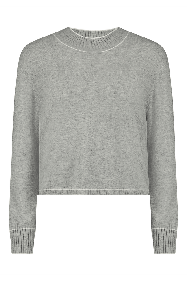 Jacqueline Cashmere Lounge Pullover Heather Grey