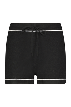 Soft Black Cashmere Lounge Short