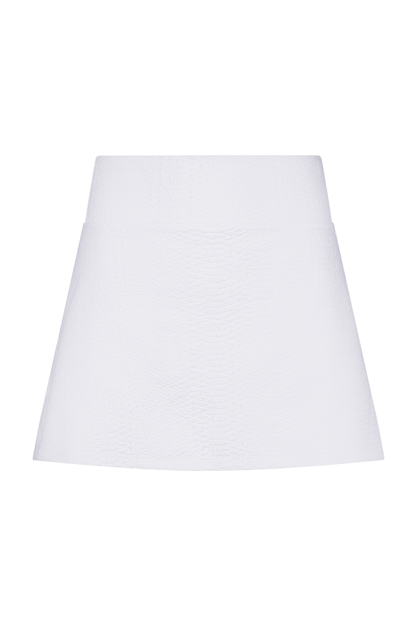 White Tennis Skirt with Built in Short