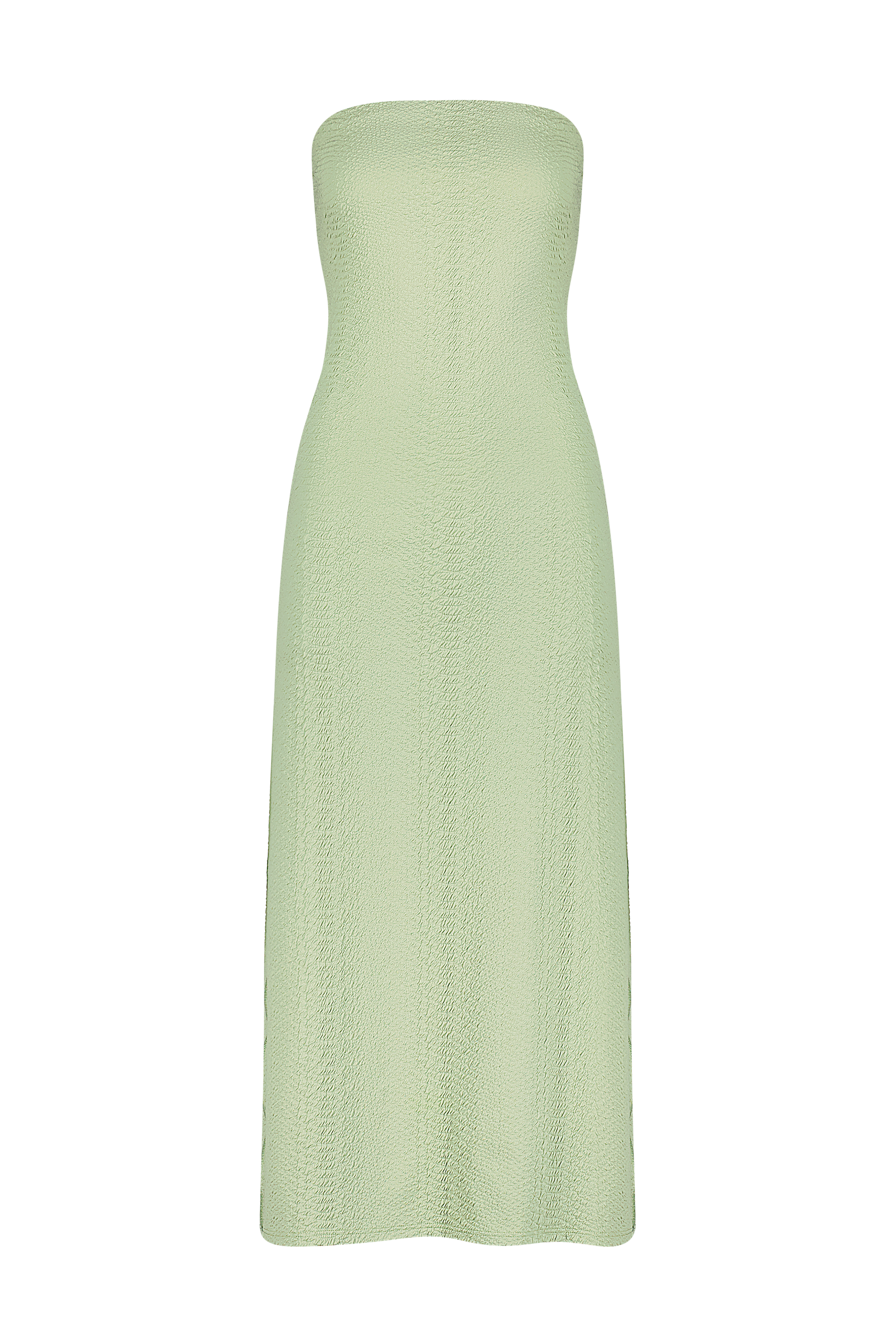 Jade Green Cover-Up Dress in Faux Snakeskin Textured Fabric