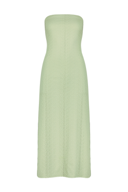 Jade Green Cover-Up Dress in Faux Snakeskin Textured Fabric