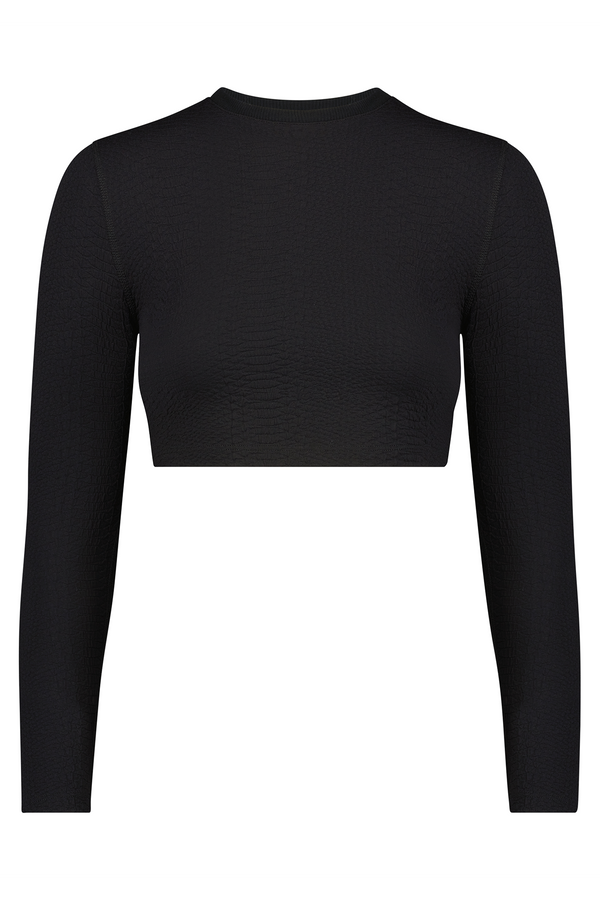 ISABELLA PULLOVER BLACK SNAKESKIN