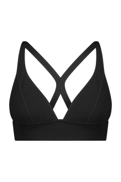 Black Cross Strap Sports Bra