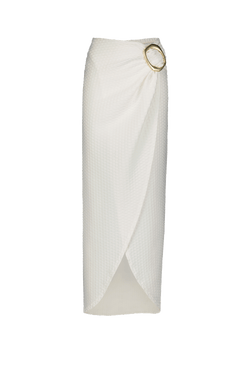 White Swim Cover Up Skirt