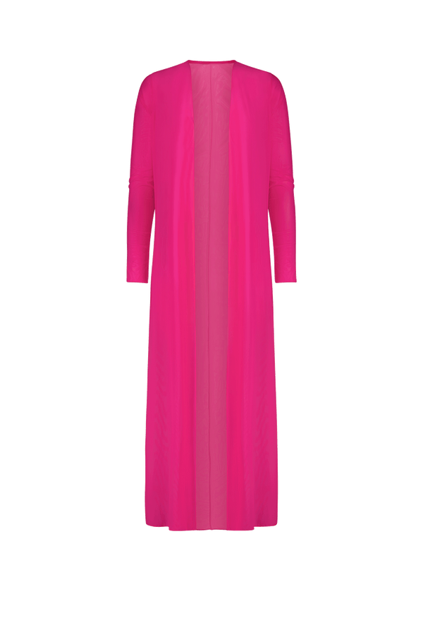 Pink Mesh Cover Up Dress