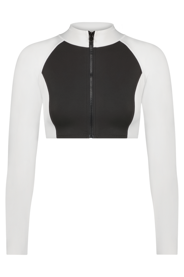 MISSY SURF JACKET IN BLACK AND WHITE