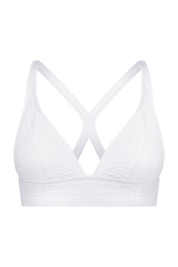 White Cross Strap Sports Bra