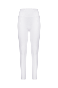 Textured White Sports Legging