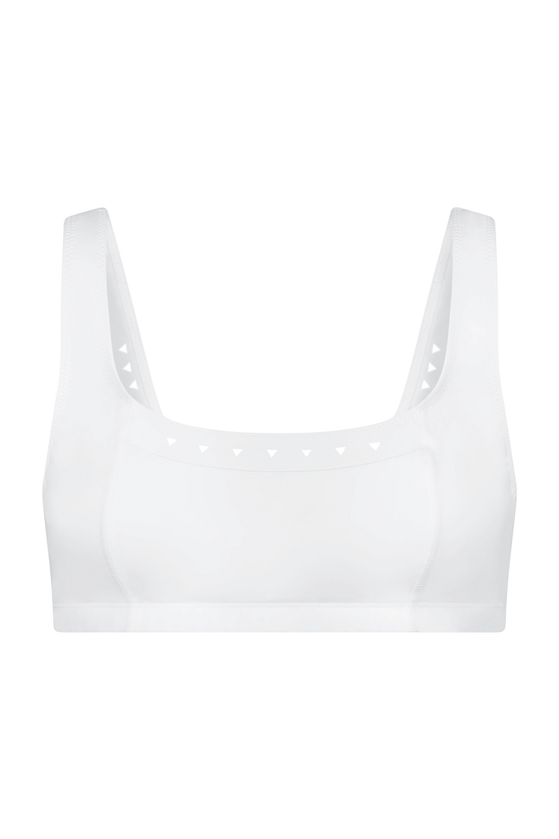 White Sports Bra