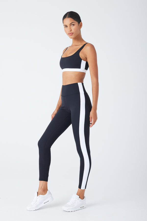 CORA SPORT LEGGING BLACK & WHITE