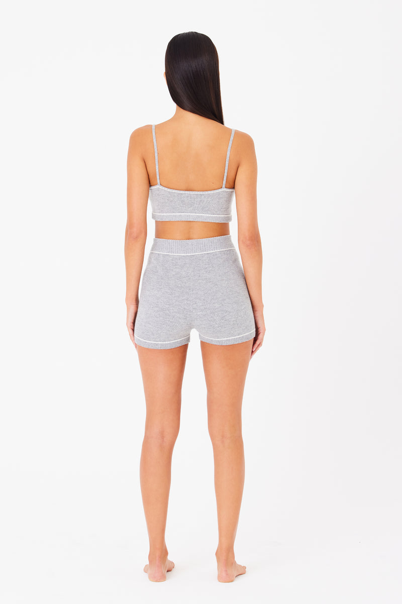 Danica Cashmere Lounge Short Heather Grey