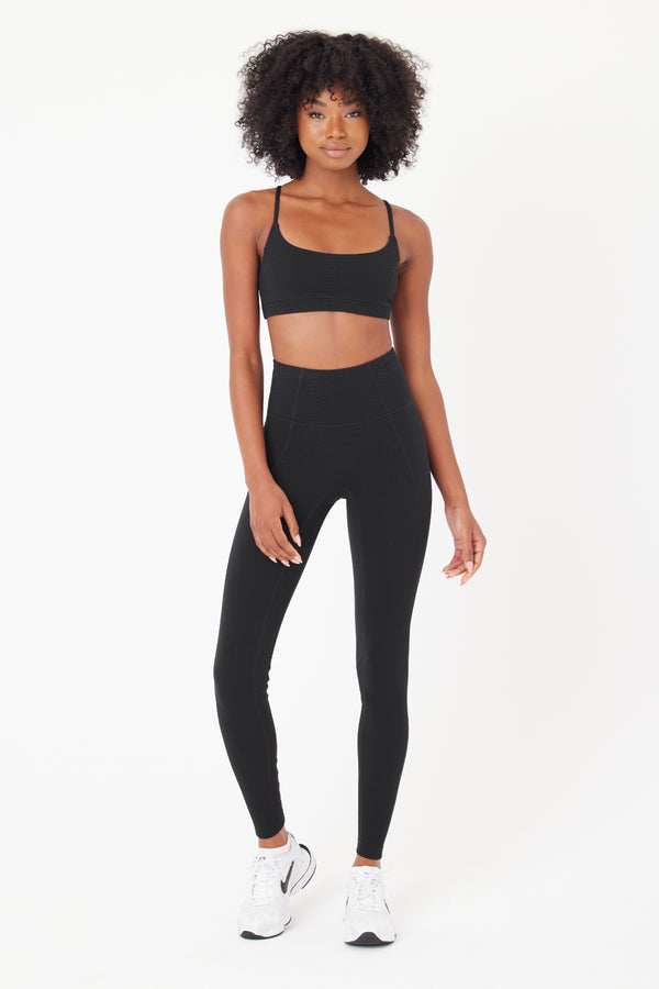 Emery Black Sports Bra