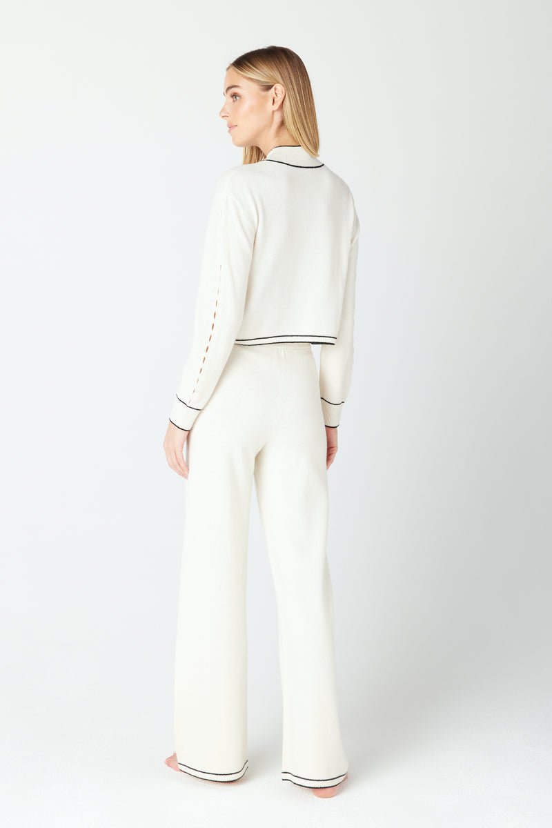 Ivory White Cashmere Lounge Pullover