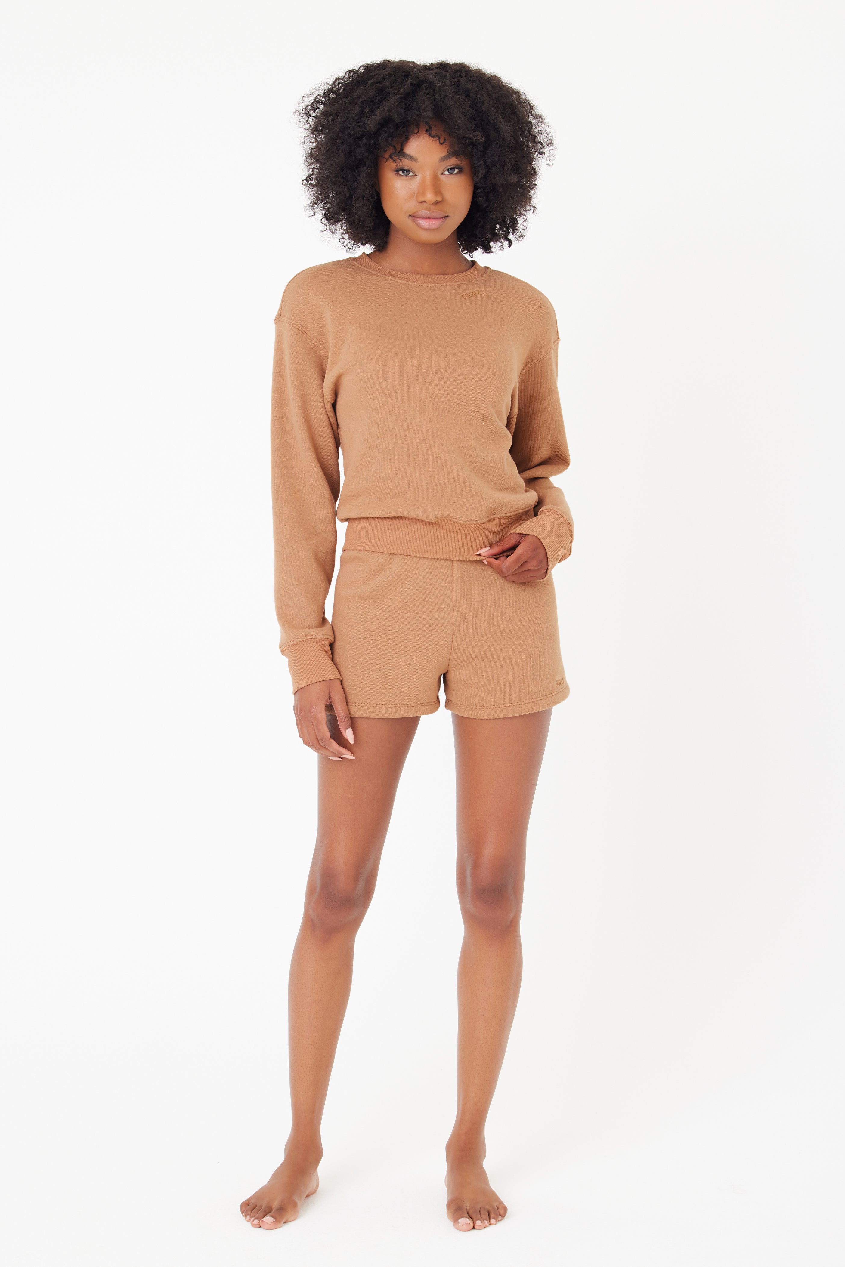 Soft Brown Lounge Pullover Sweater