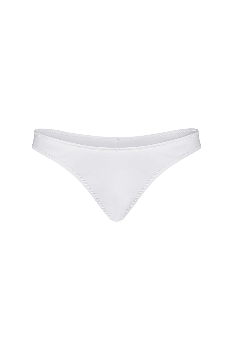 IMBERLY WHITE SCUBA BIKINI BOTTOM