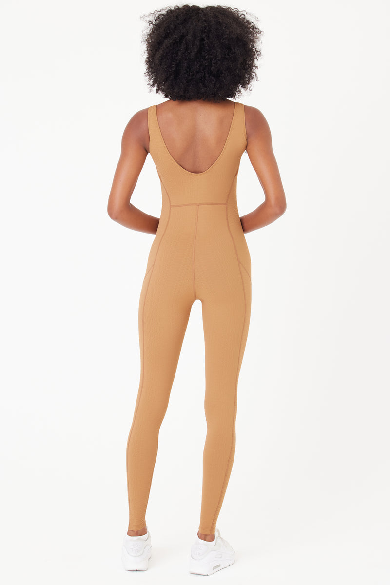 Camel Brown Sports Jumpsuit